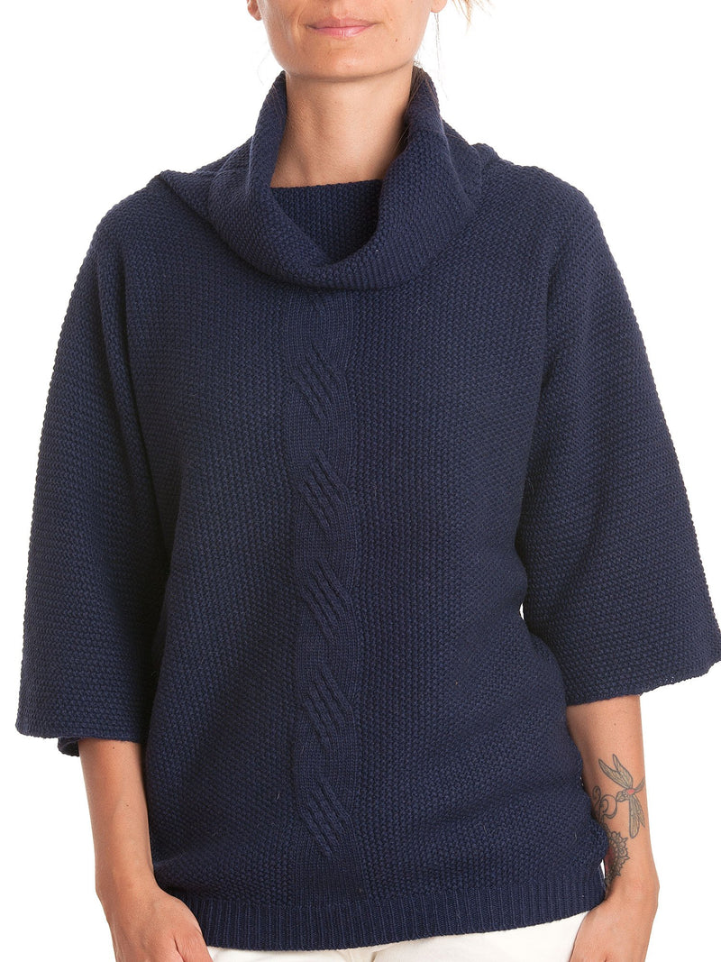 Jersey mit Geflecht aus Mixed Kaschmir | Dalle Piane Cashmere