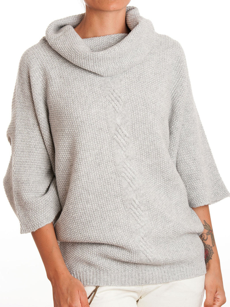 Jersey mit Geflecht aus Mixed Kaschmir | Dalle Piane Cashmere