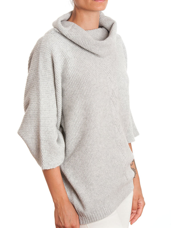 Jersey mit Geflecht aus Mixed Kaschmir | Dalle Piane Cashmere