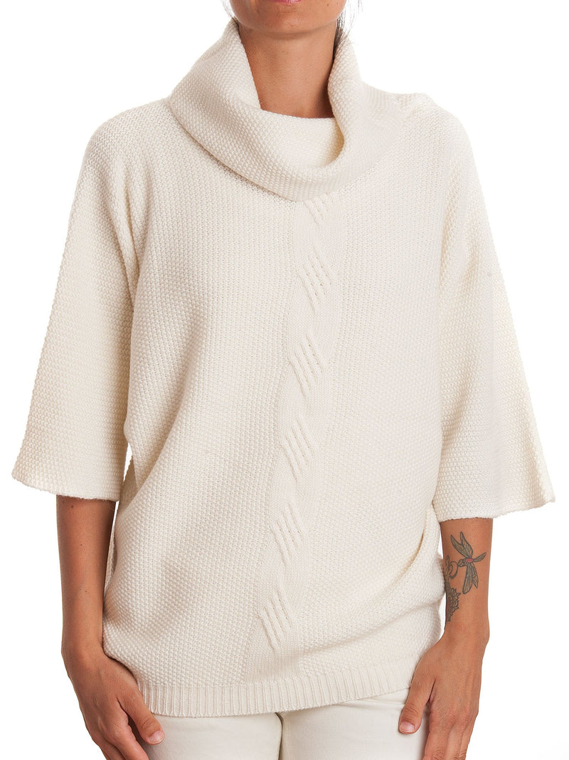 Jersey mit Geflecht aus Mixed Kaschmir | Dalle Piane Cashmere