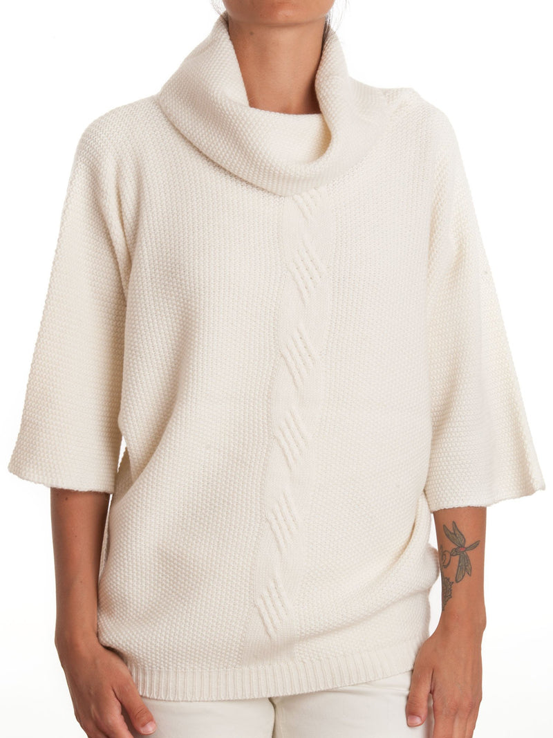 Jersey mit Geflecht aus Mixed Kaschmir | Dalle Piane Cashmere