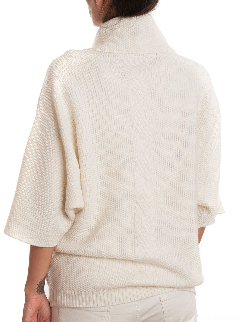 Jersey mit Geflecht aus Mixed Kaschmir | Dalle Piane Cashmere