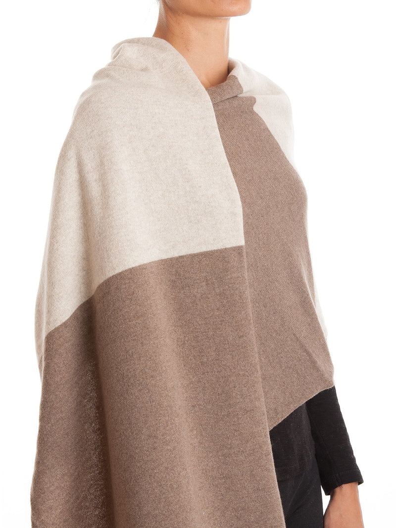 Zweifarbige Stola 100% Kaschmir | Dalle Piane Cashmere