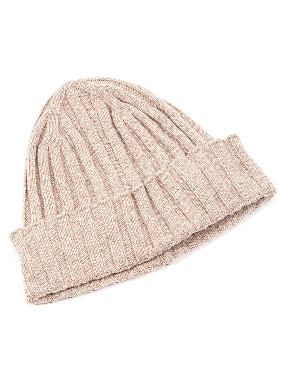 Schal und Mütze Set aus Kaschmirmischung, Farbe Beige, Ansicht 4 | Dalle Piane Cashmere