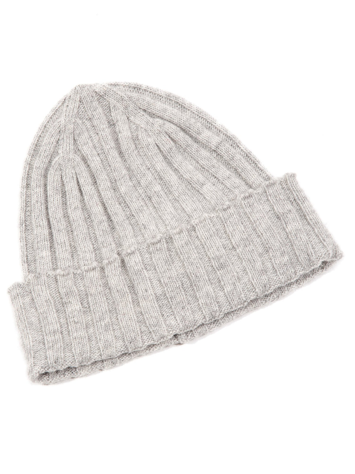Schal und Mütze Set aus Kaschmirmischung, Farbe Grau, Ansicht 4 | Dalle Piane Cashmere