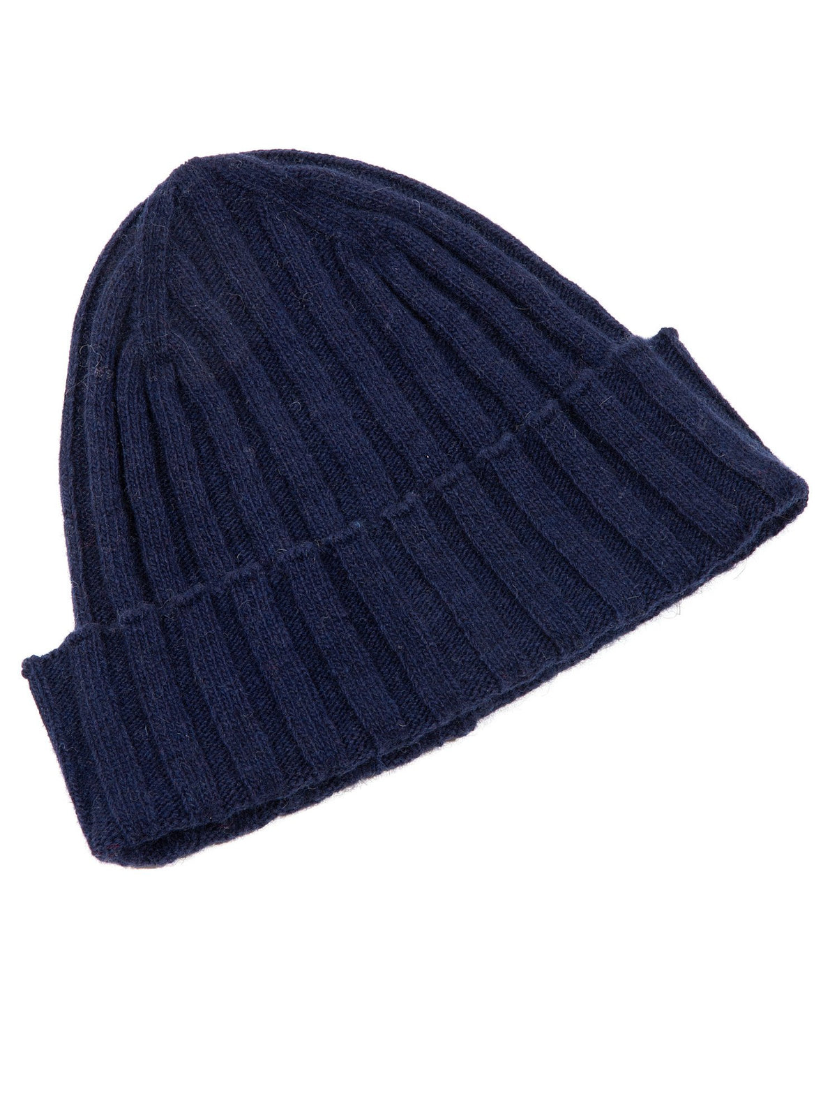 Schal und Mütze Set aus Kaschmirmischung, Farbe Blau, Ansicht 3 | Dalle Piane Cashmere