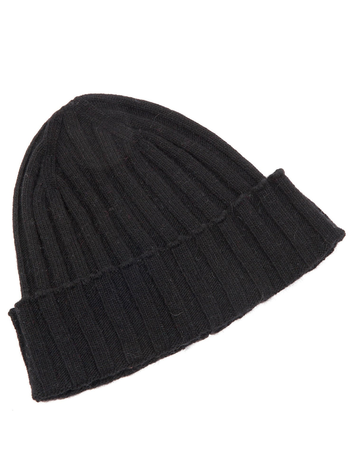 Schal und Mütze Set aus Kaschmirmischung, Farbe Schwarz, Ansicht 4 | Dalle Piane Cashmere