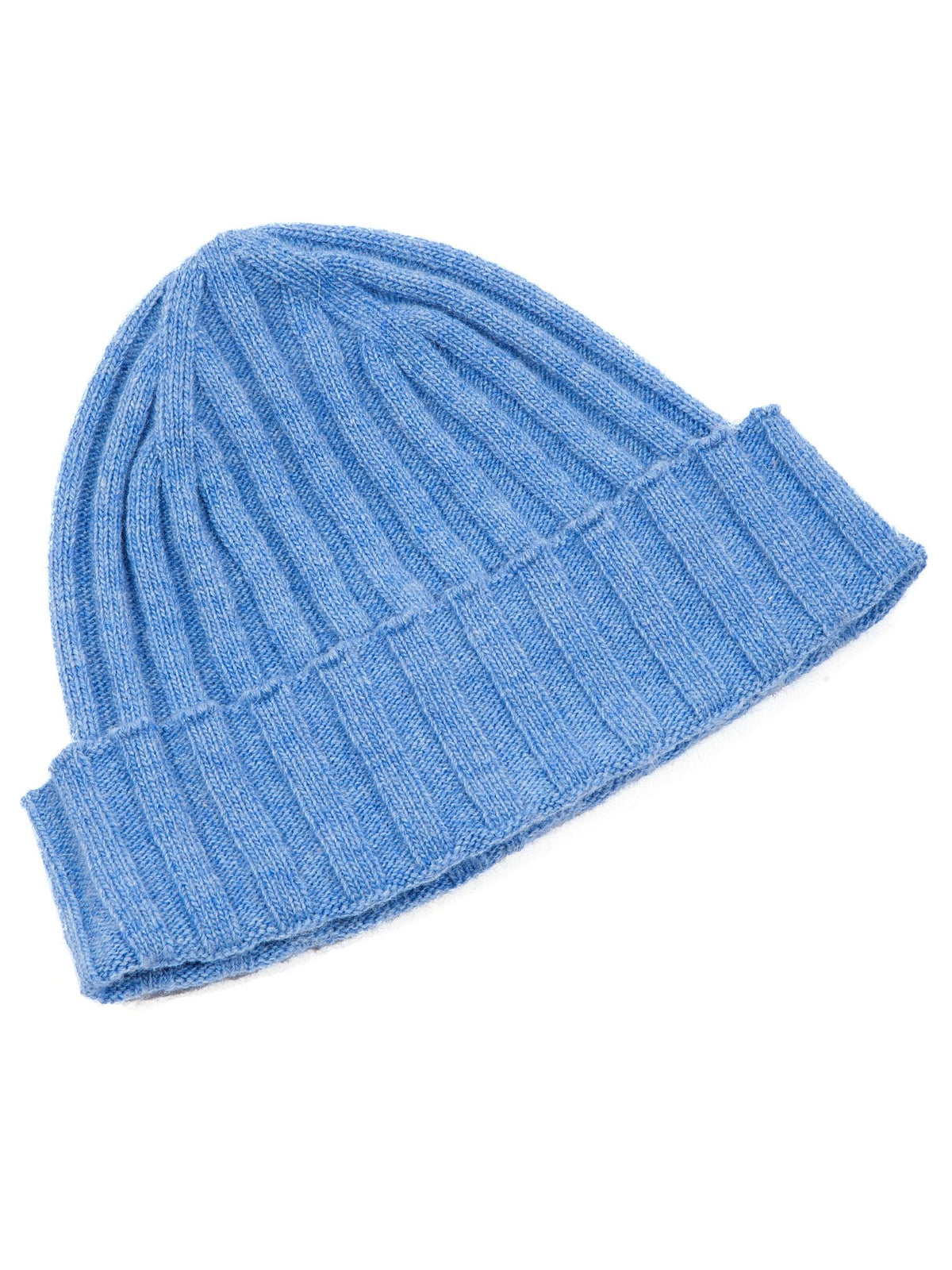 Schal und Mütze Set aus Kaschmirmischung, Farbe Hellblau, Ansicht 3 | Dalle Piane Cashmere