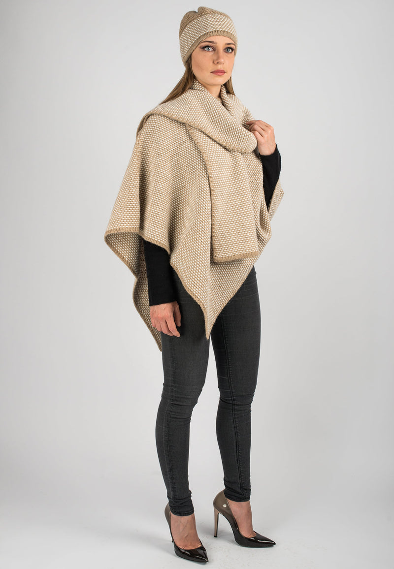 Poncho sale e pepe | Dalle Piane Cashmere