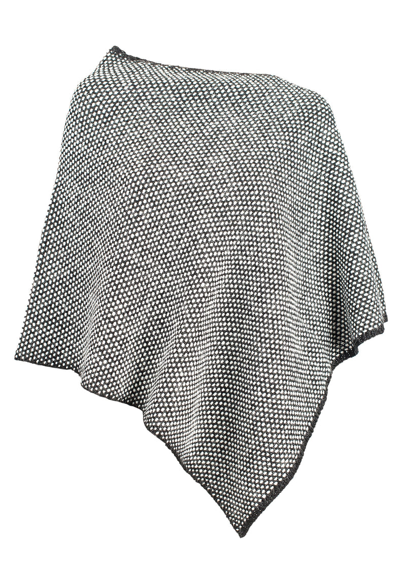 Poncho sale e pepe | Dalle Piane Cashmere