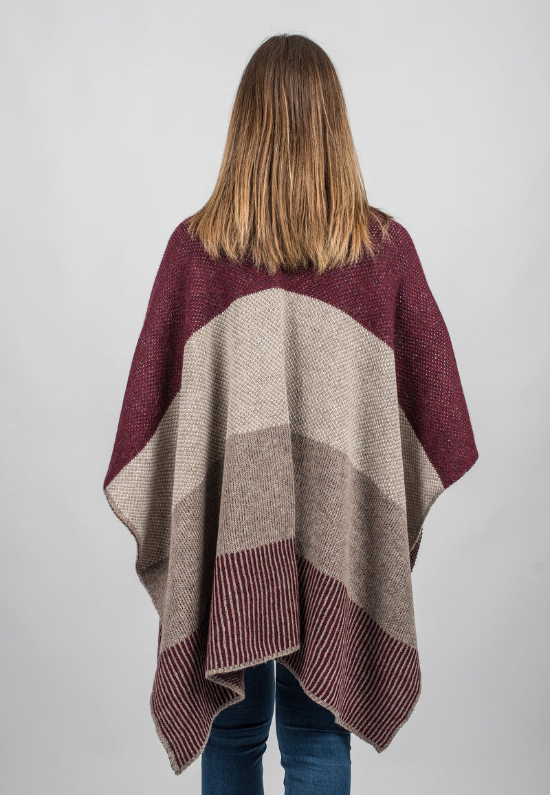 Striped Cape | Dalle Piane Cashmere