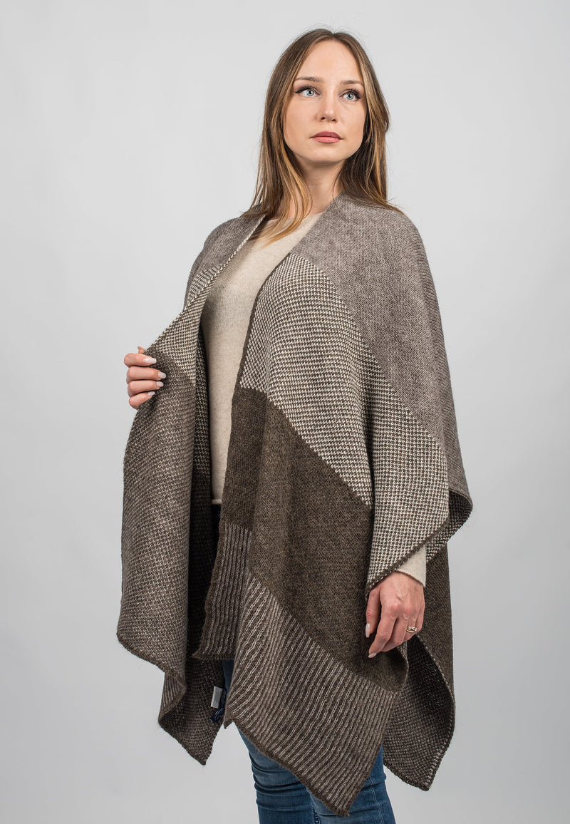 Striped Cape | Dalle Piane Cashmere