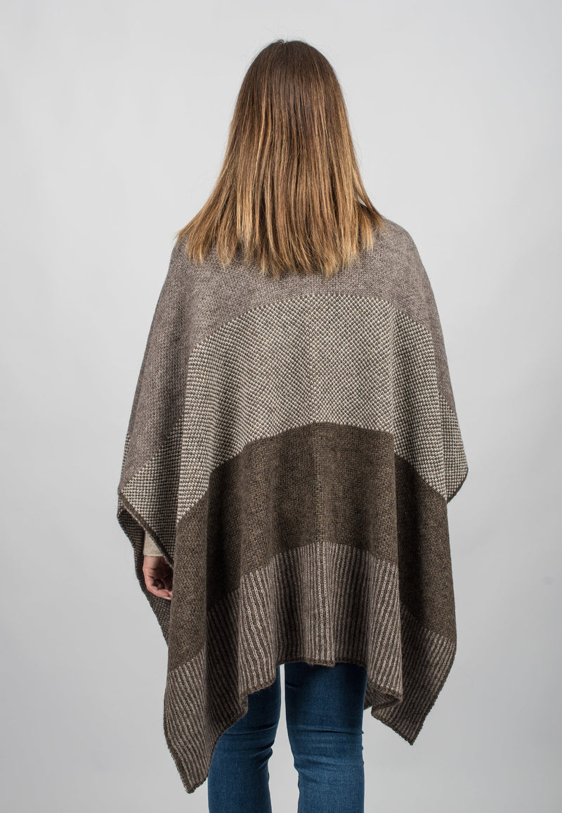 Striped Cape | Dalle Piane Cashmere