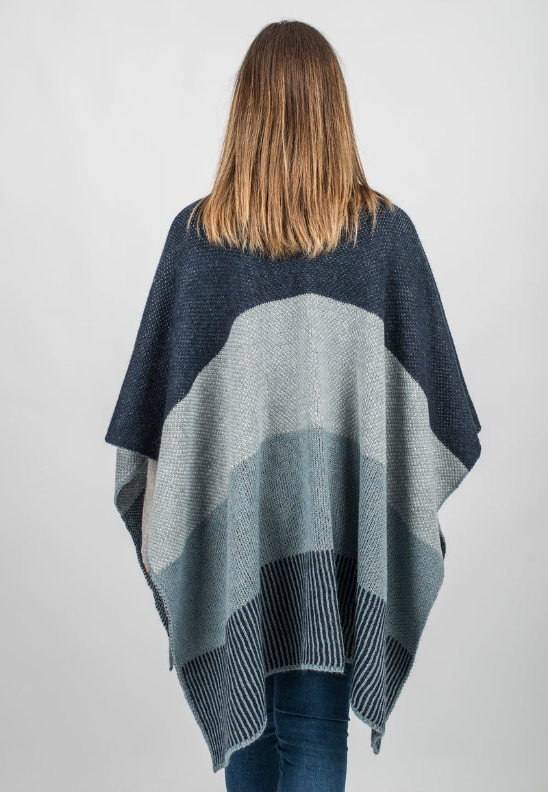 Striped Cape | Dalle Piane Cashmere