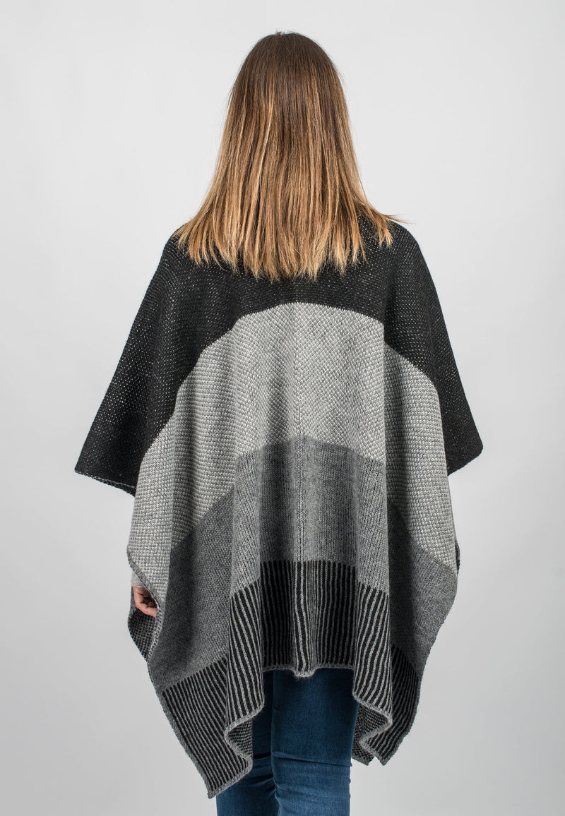 Striped Cape | Dalle Piane Cashmere