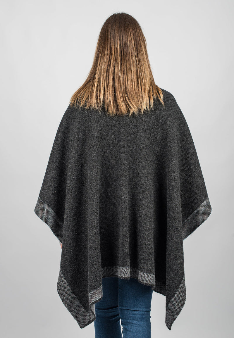 Bicolour Cape | Dalle Piane Cashmere