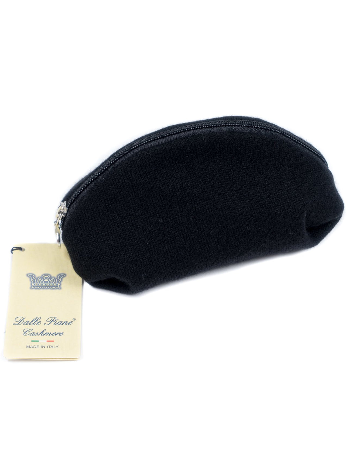 Clutch aus 100 % reinem Kaschmir, Farbe Schwarz | Dalle Piane Cashmere