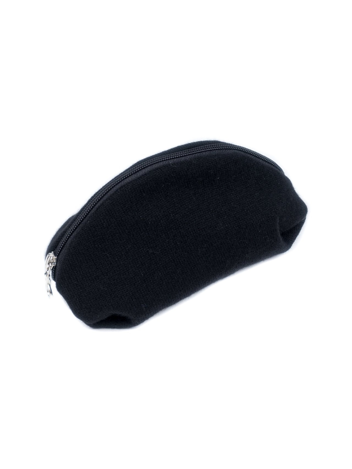 Clutch aus 100 % reinem Kaschmir, Farbe Schwarz, Ansicht 2 | Dalle Piane Cashmere