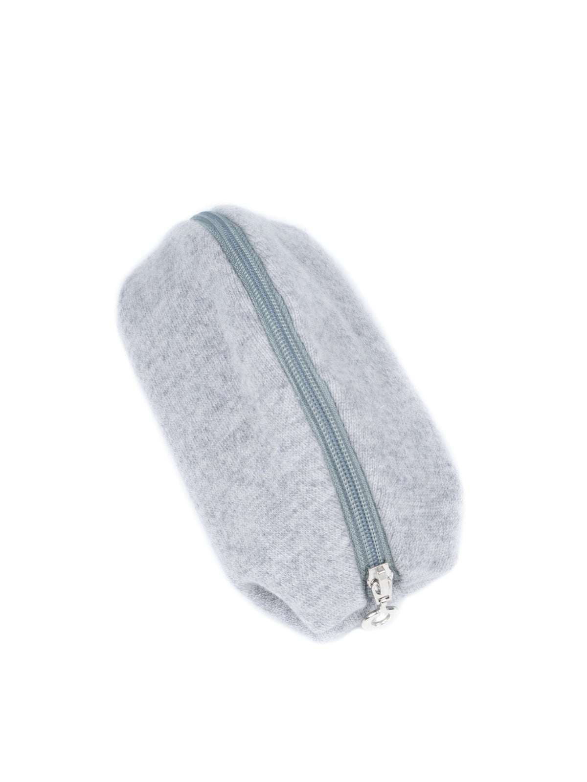 Clutch aus 100 % reinem Kaschmir, Farbe Grau, Ansicht 2 | Dalle Piane Cashmere