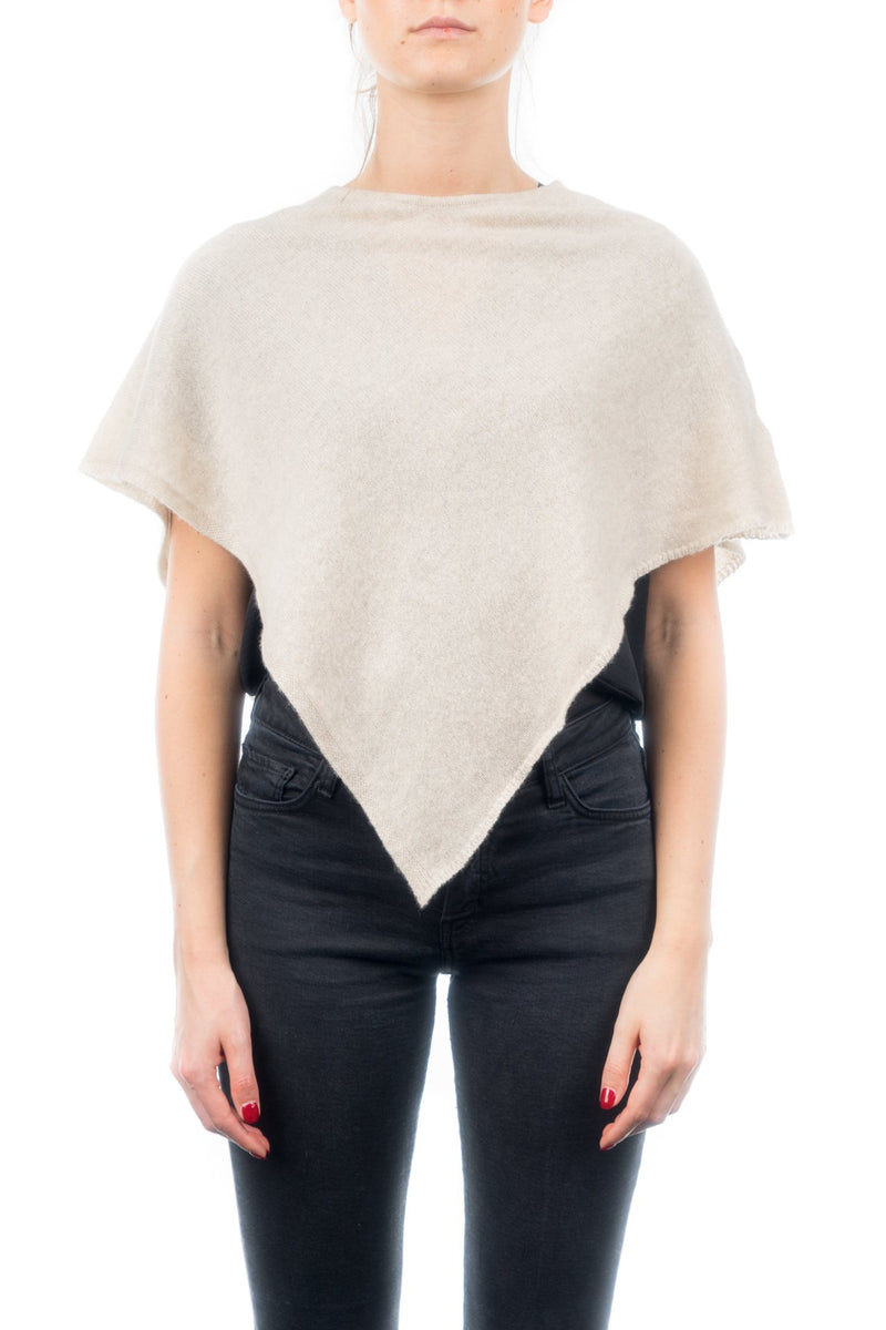 Kurzer Poncho 100% Kaschmir | Dalle Piane Cashmere