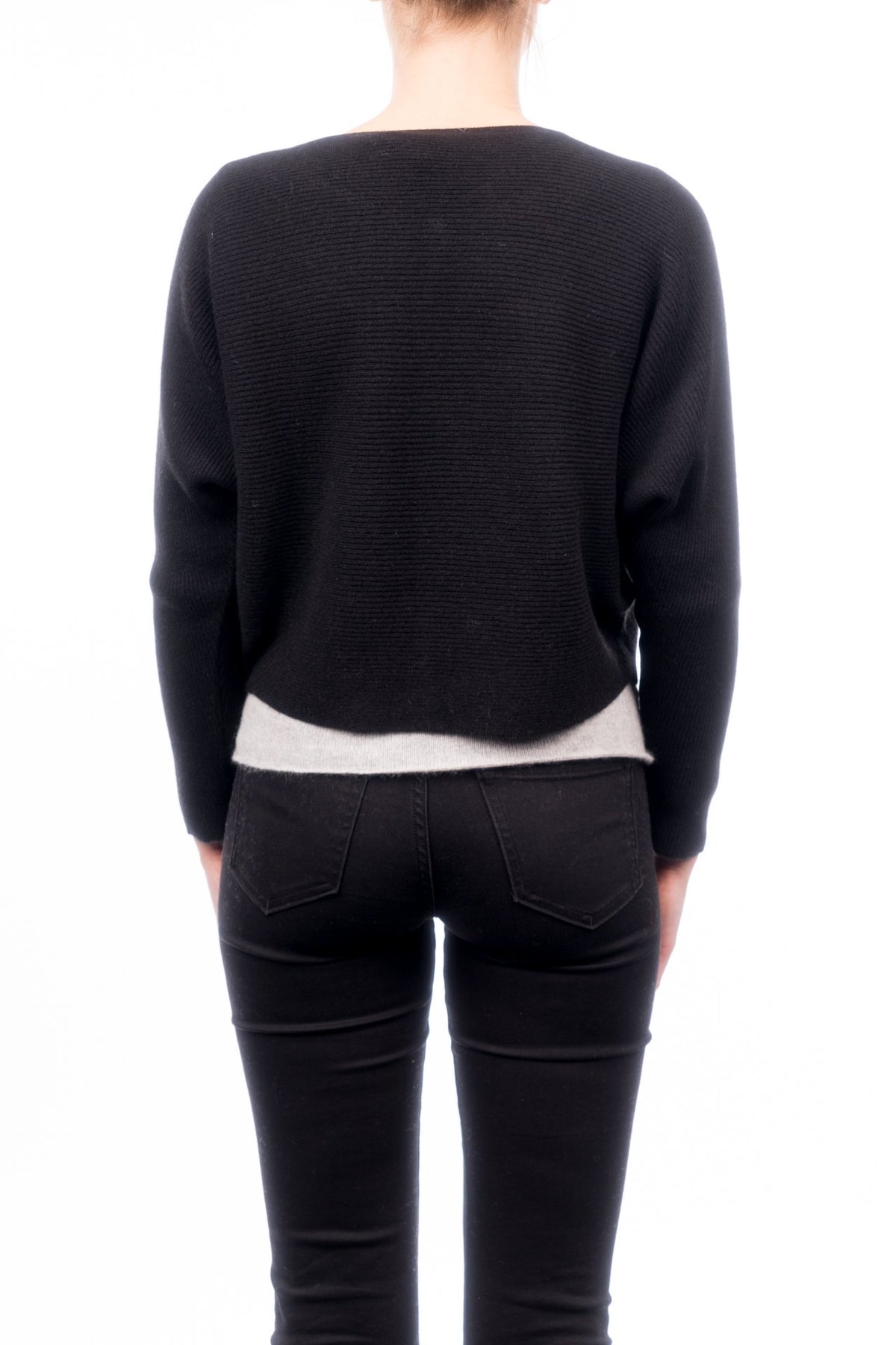 Kurze Strickjacke 100% Kaschmirknöpfen | Dalle Piane Cashmere