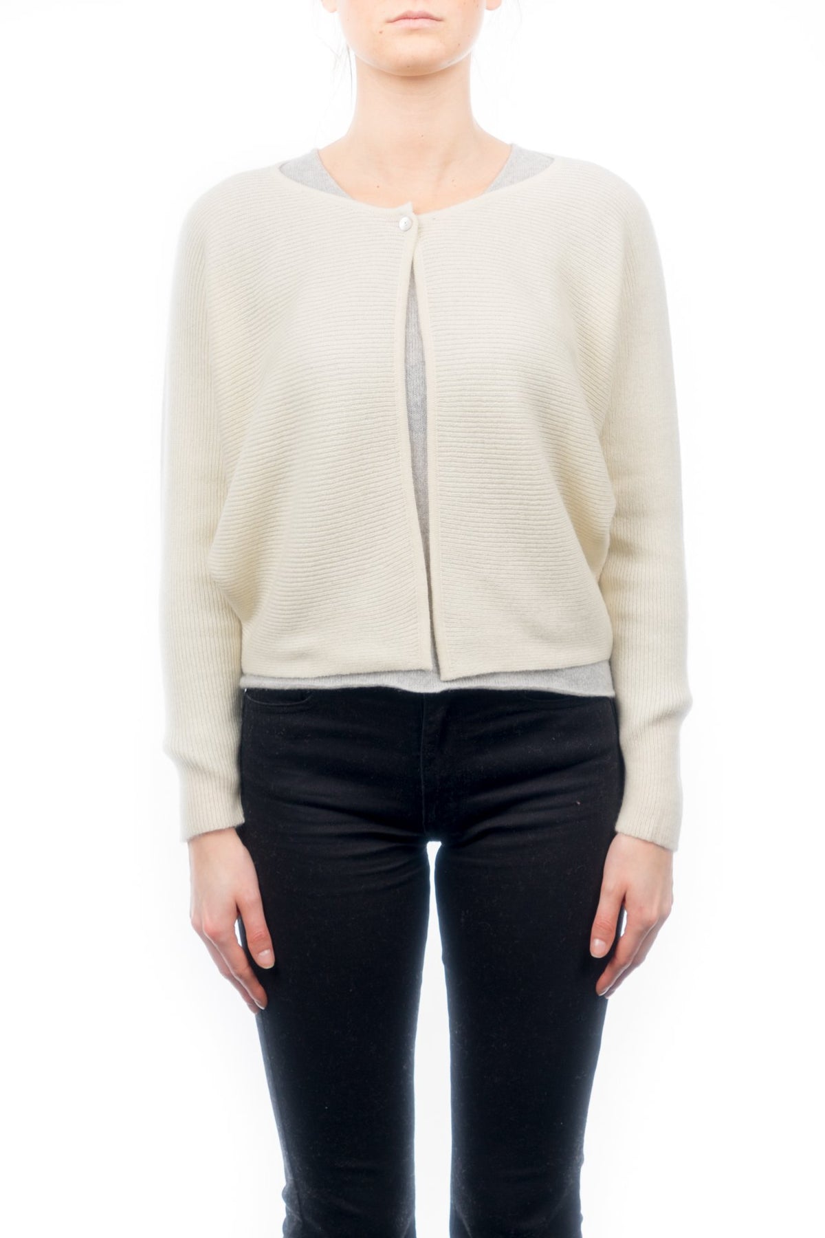Kurze Strickjacke 100% Kaschmirknöpfen | Dalle Piane Cashmere
