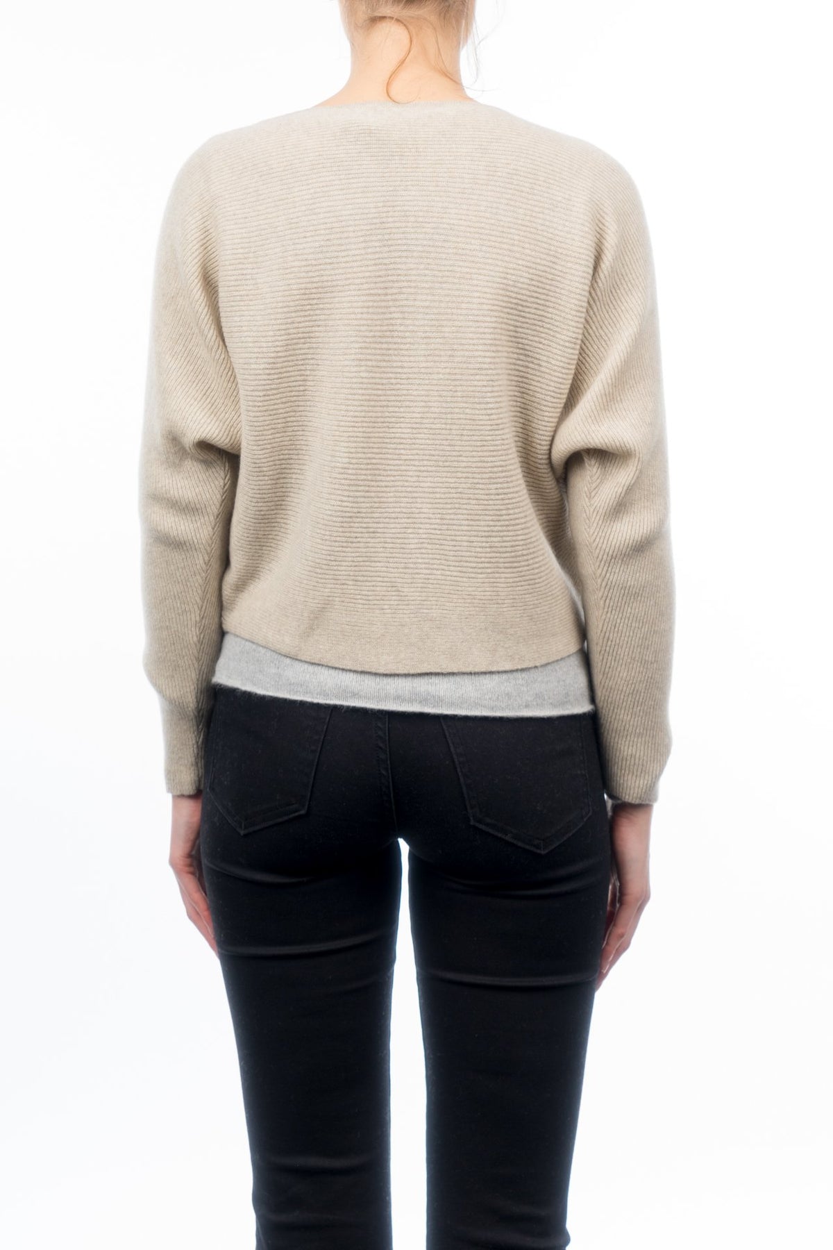 Kurze Strickjacke 100% Kaschmirknöpfen | Dalle Piane Cashmere