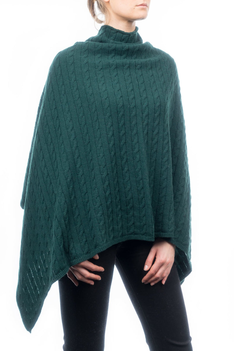 Geflochtene Poncho aus Kaschmirmischungen | Dalle Piane Cashmere