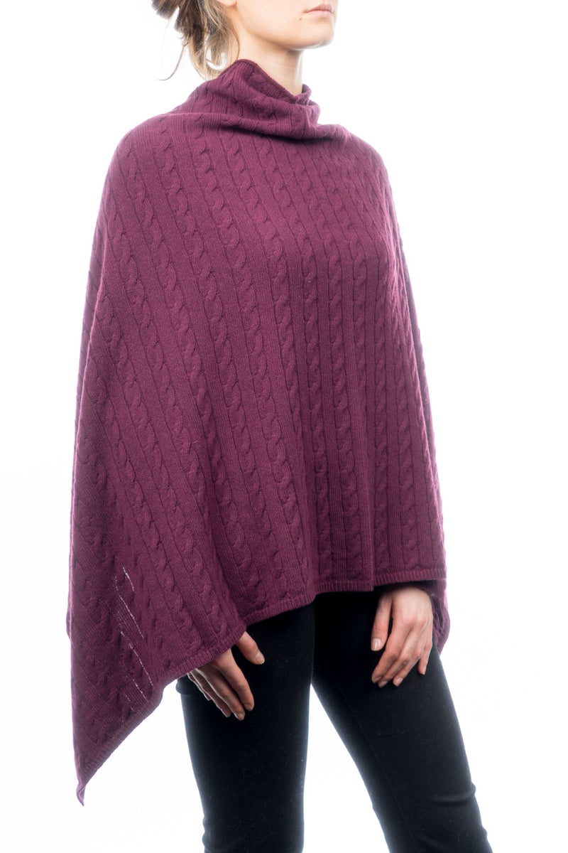 Geflochtene Poncho aus Kaschmirmischungen | Dalle Piane Cashmere