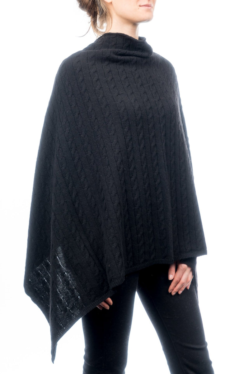 Geflochtene Poncho aus Kaschmirmischungen | Dalle Piane Cashmere