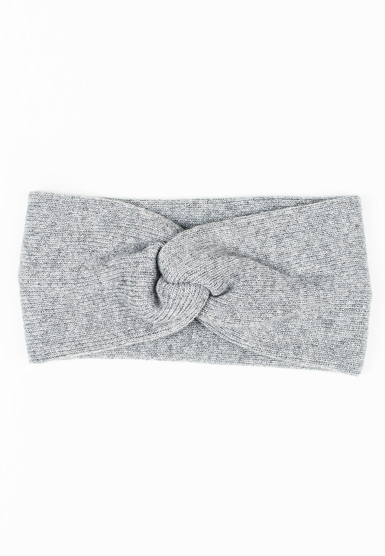 Haarband aus Kaschmir-Mischgewebe, Farbe Grau, Ansicht 3 | Dalle Piane Cashmere