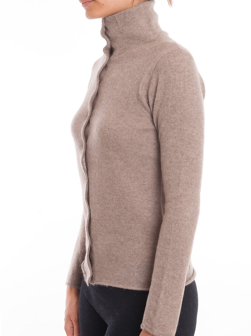 Strickjacke mit 100% Kaschmirknöpfen | Dalle Piane Cashmere