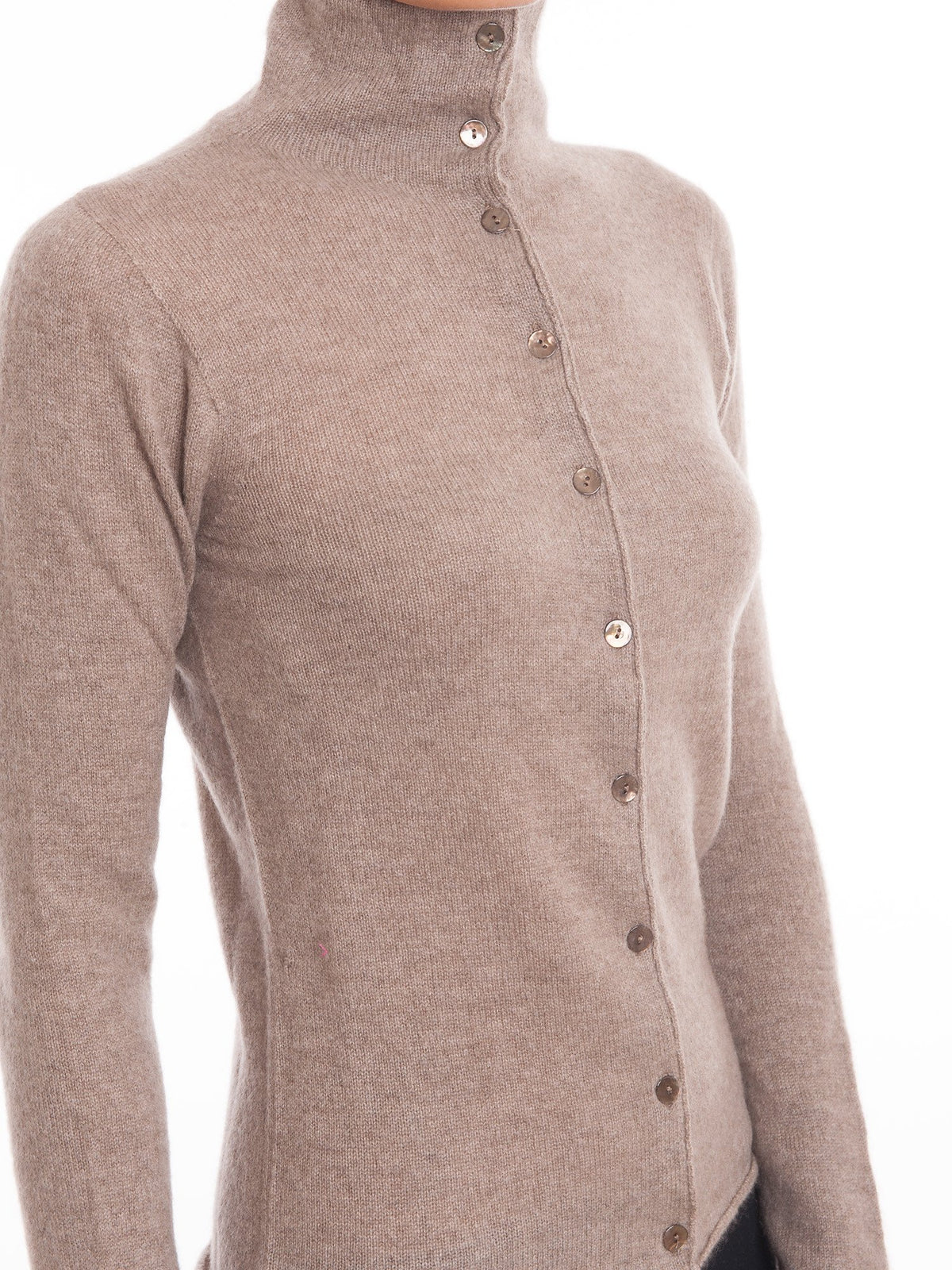 Strickjacke mit 100% Kaschmirknöpfen | Dalle Piane Cashmere