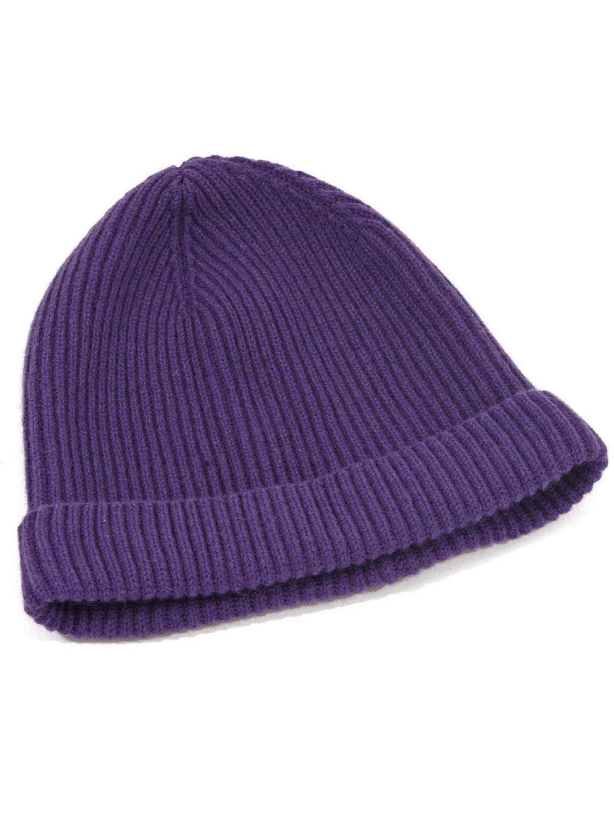 Herrenmütze aus 100 % Kaschmir im englischen Patentmuster, Farbe Violett, Ansicht 2 | Dalle Piane Cashmere